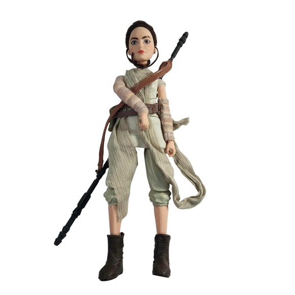Star Wars Rey Doll Jakku 2016 - Scavenger Outfit Staff Brown Boots Action Figure - Picture 1 of 6